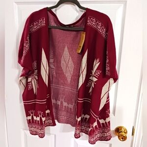 NWT jon & Anna short sleeve sweater kimono Shawl cardigan size S/M